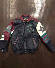 Jeff-Hamliton-Dallas-Cowboy-Leather-jacket | The America's Team Leather Varsity Jacket