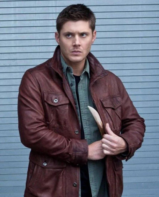 Jensen Ross Ackles Supernatural Season 7 Leather Jacket