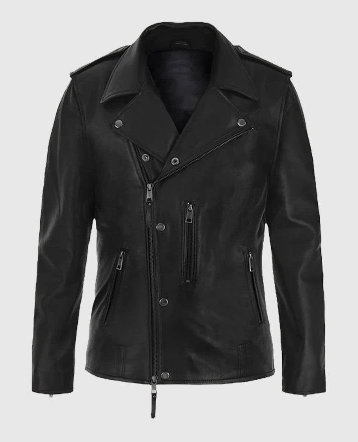Jim Carrey Toronto International Film Festival Black Leather Jacket