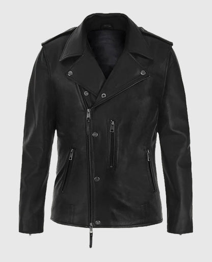Jim Carrey Toronto International Film Festival Black Leather Jacket