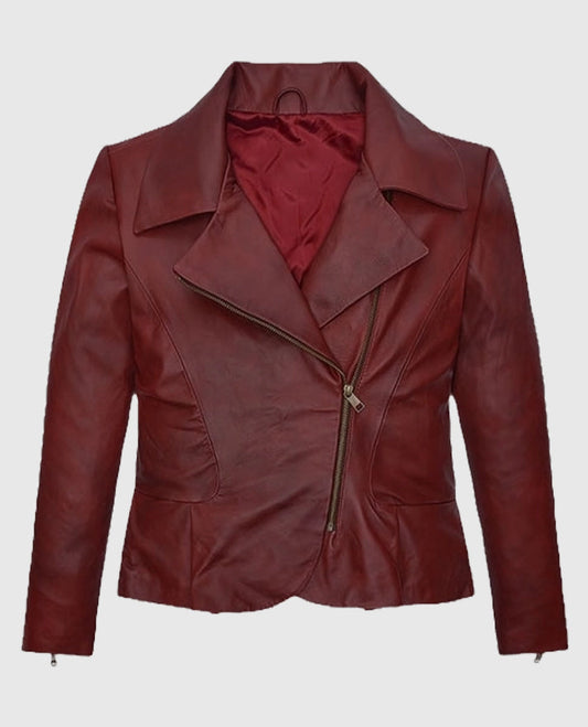 Katherine Heigl Suits Red Leather Jacket
