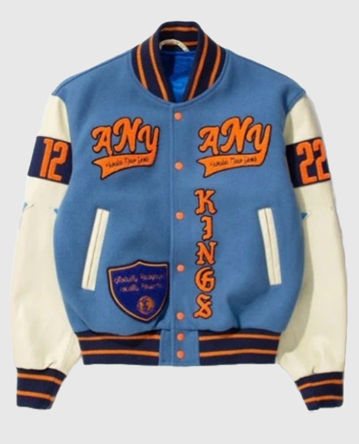 LeBron James NBA 22 Blue Varsity Jacket