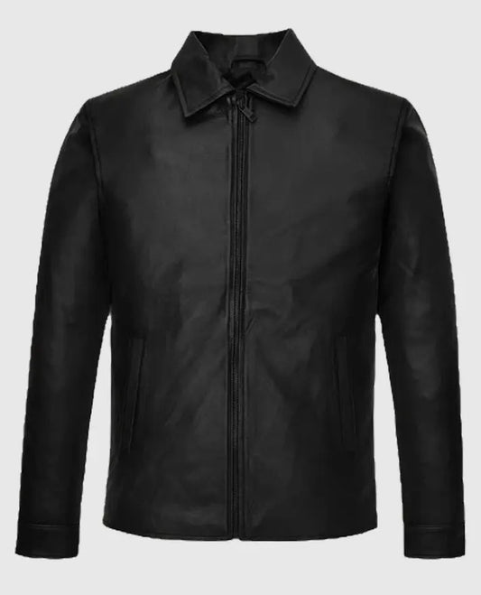 Lionel Messi Leather Black Jacket