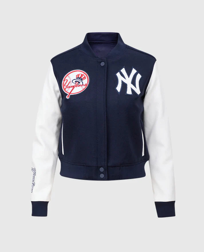 MLB New York Yankees Women's Blue Varsity Jacket