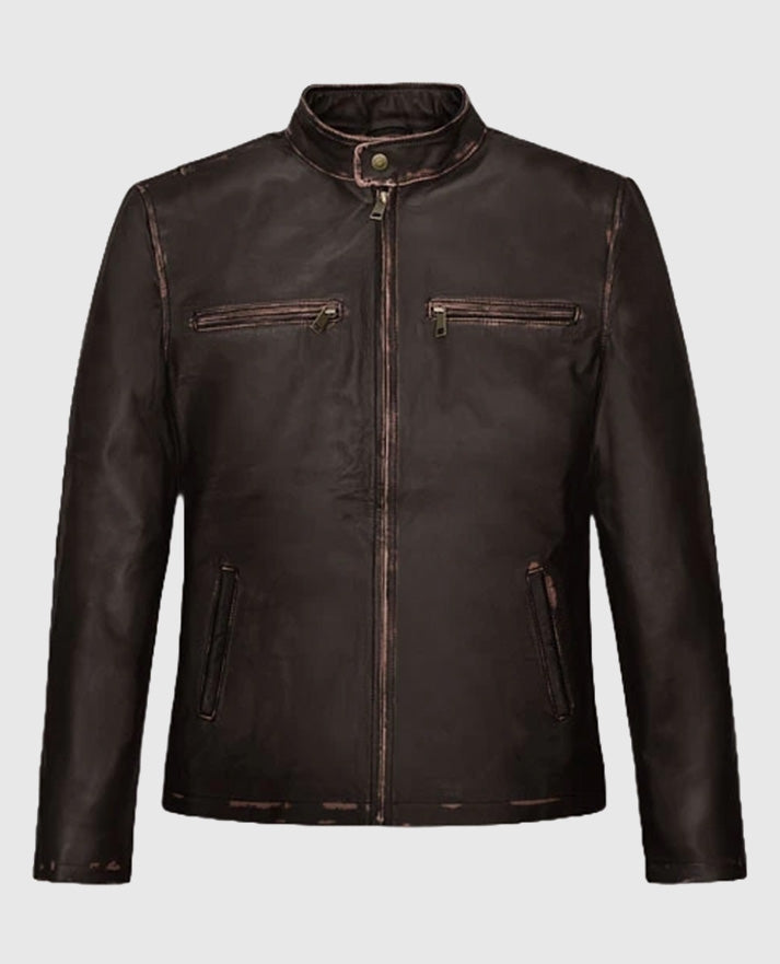 Mark Wahlberg Contraband Leather Brown Jacket