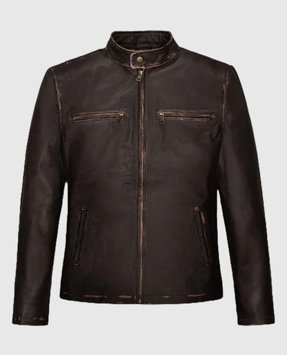 Mark Wahlberg Contraband Leather Brown Jacket