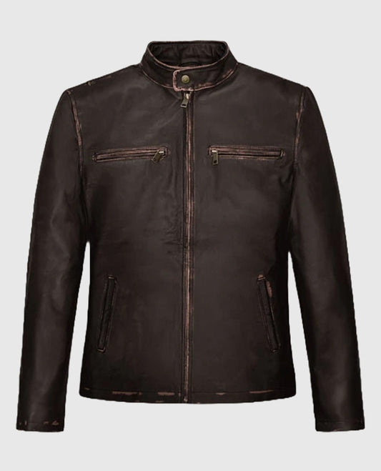 Mark Wahlberg Contraband Leather Brown Jacket