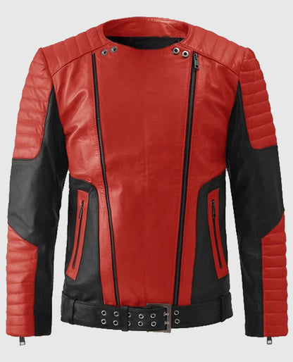 Martin Garrix MTV European Music Awards Red Leather Jacket