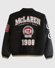 McLaren Varsity Black Bomber Jacket
