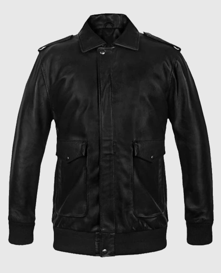 Men's A2 Flight Bomber Leather Jacket