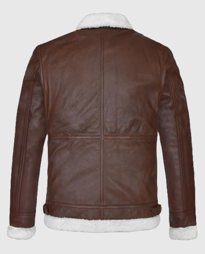 Men's B3 Aviator Brown Leather Jacket