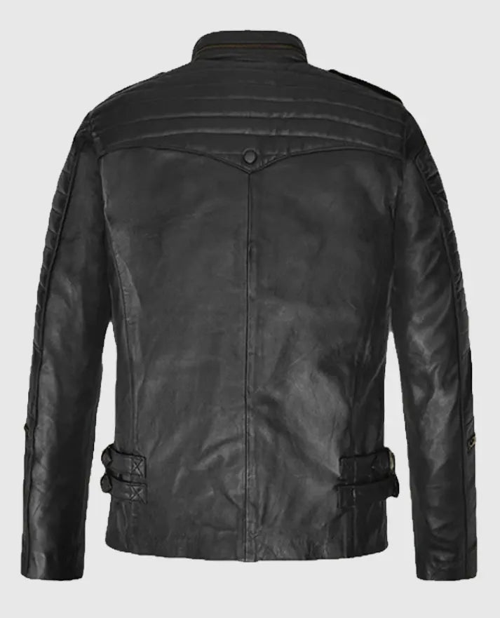 Men's Black Leather Jacket