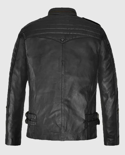 Men's Black Leather Jacket