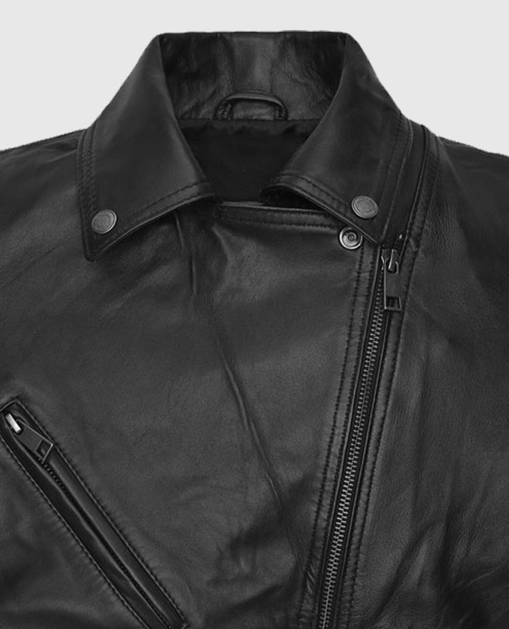 Men's Falcon Rider Leather Black Jacket