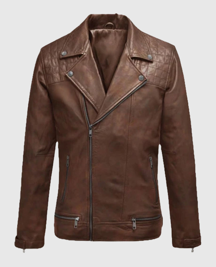 Ironwood Spanish Brown Biker Jacket