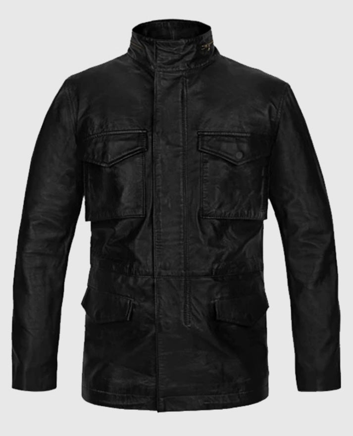 Military M-65 Leather Jacket