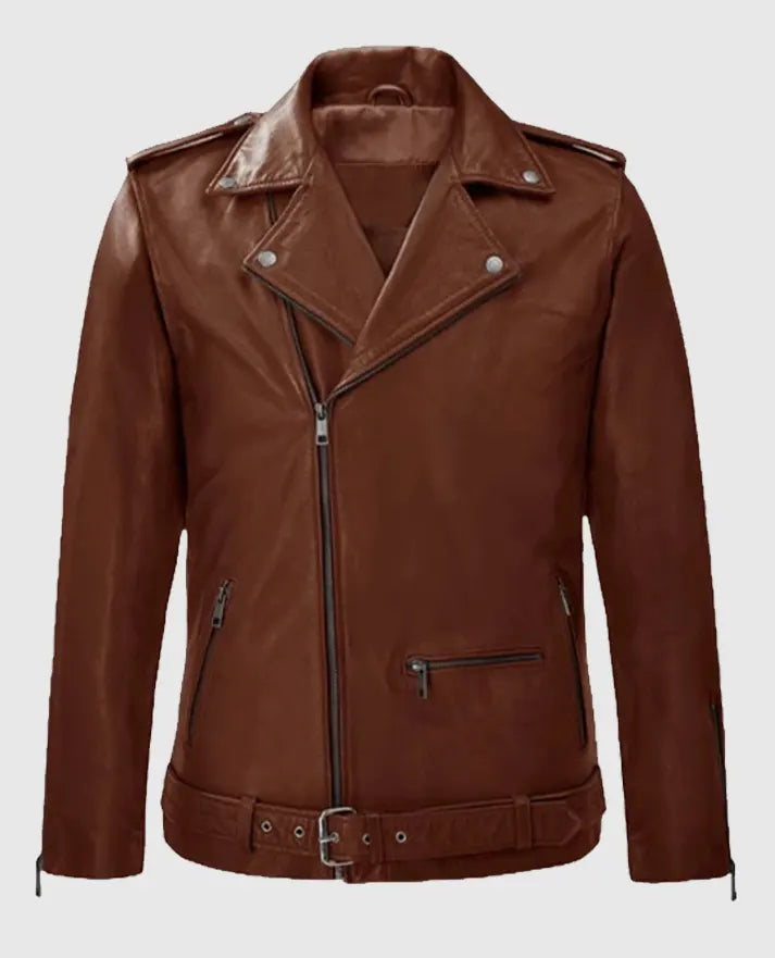 Men's Rutland Tan Riding Leather Jacket