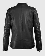 Men's Shotgun Black Moto Leather Jacket