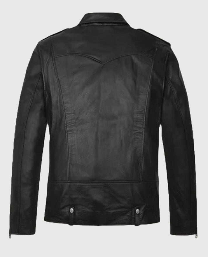 Michael B Jordan Black Biker Leather Jacket