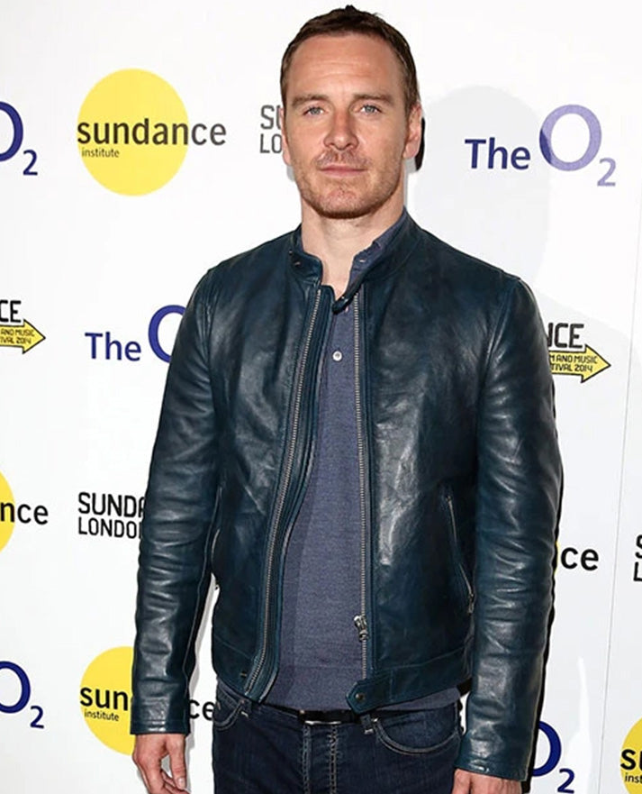 Michael Fassbender Black Leather Jacket