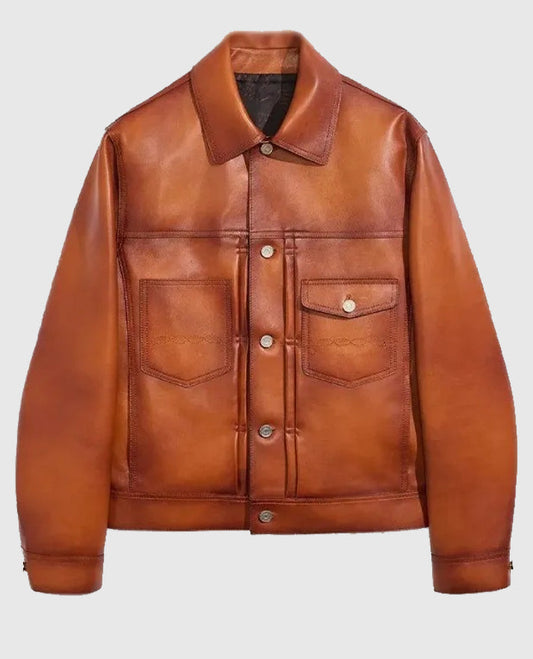 Mike Epps Brown Leather Jacket