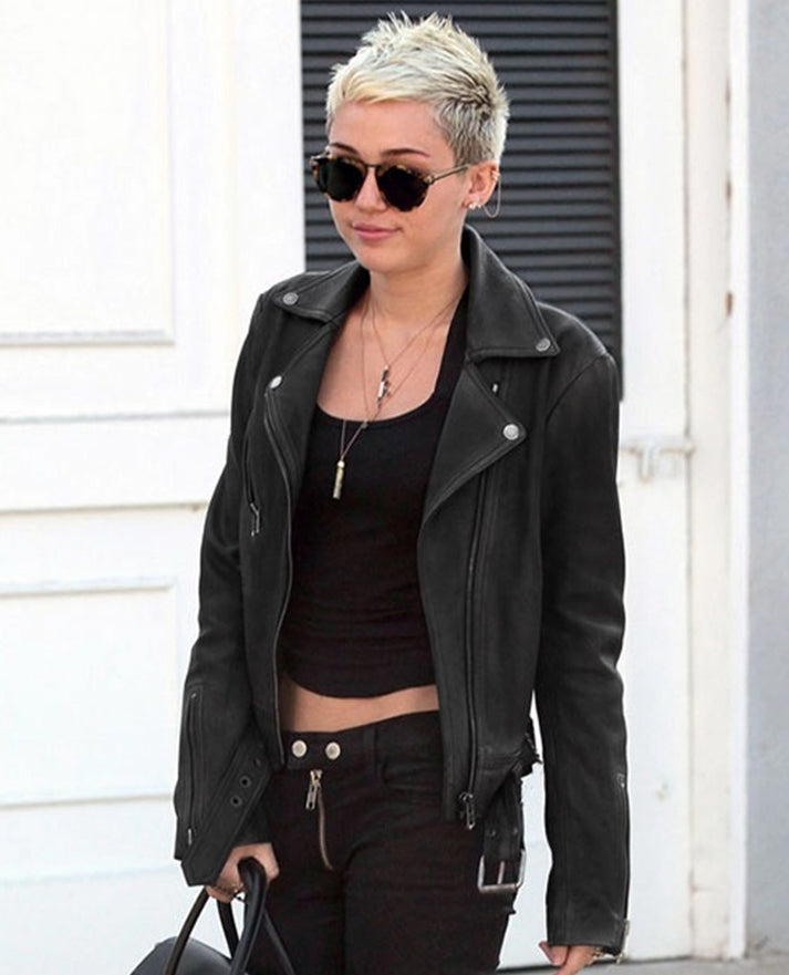 Miley Cyrus Leather Jacket