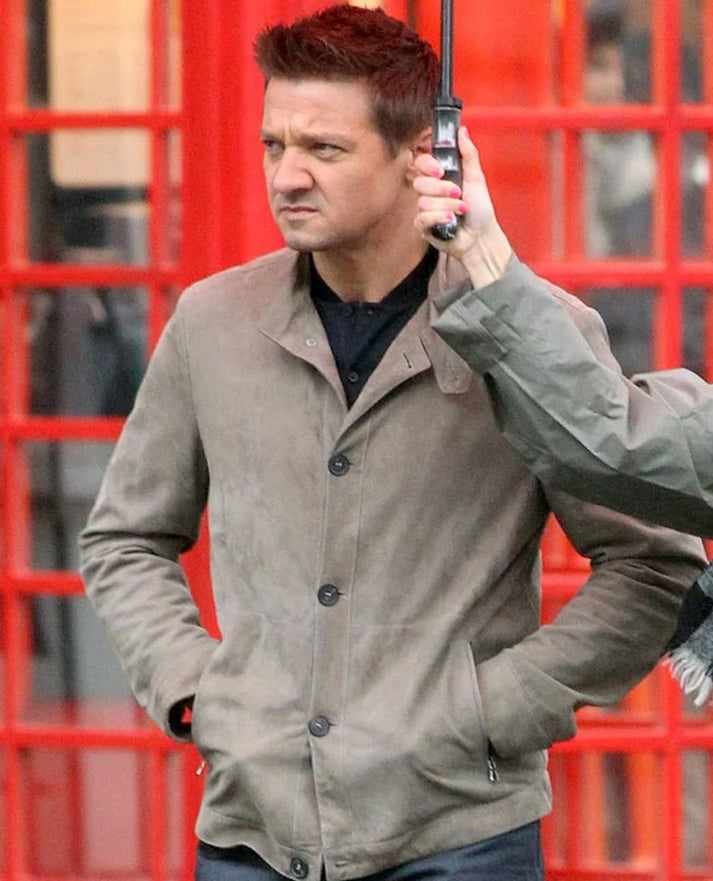 Mission Impossible Rogue Nation Jeremy Renner Suede Jacket