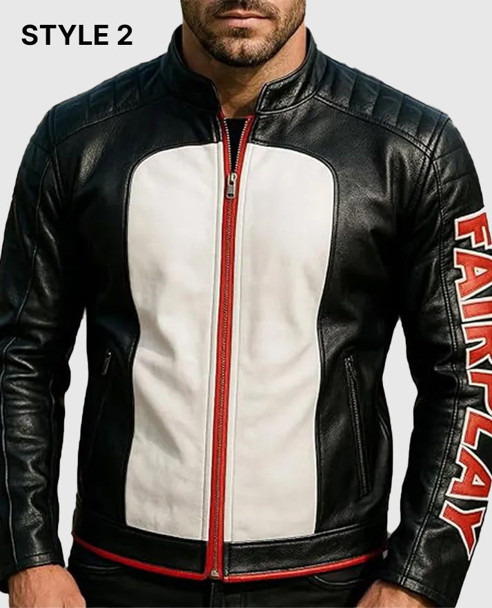 Mister Terrific Superman Black Leather Jacket
