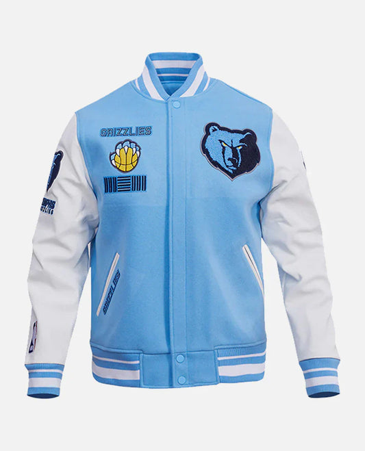 NBA Memphis Grizzlies Men's Rib Wool Varsity Jacket