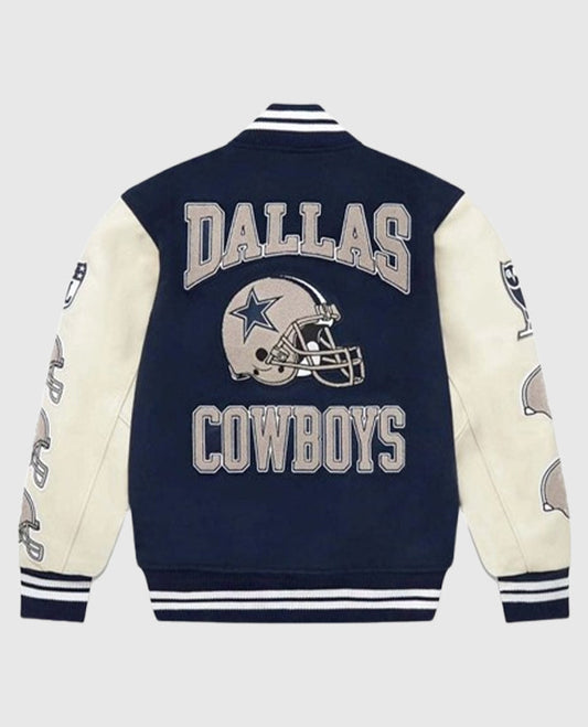 NFL Dallas Cowboys Varsity Blue n White Jacket