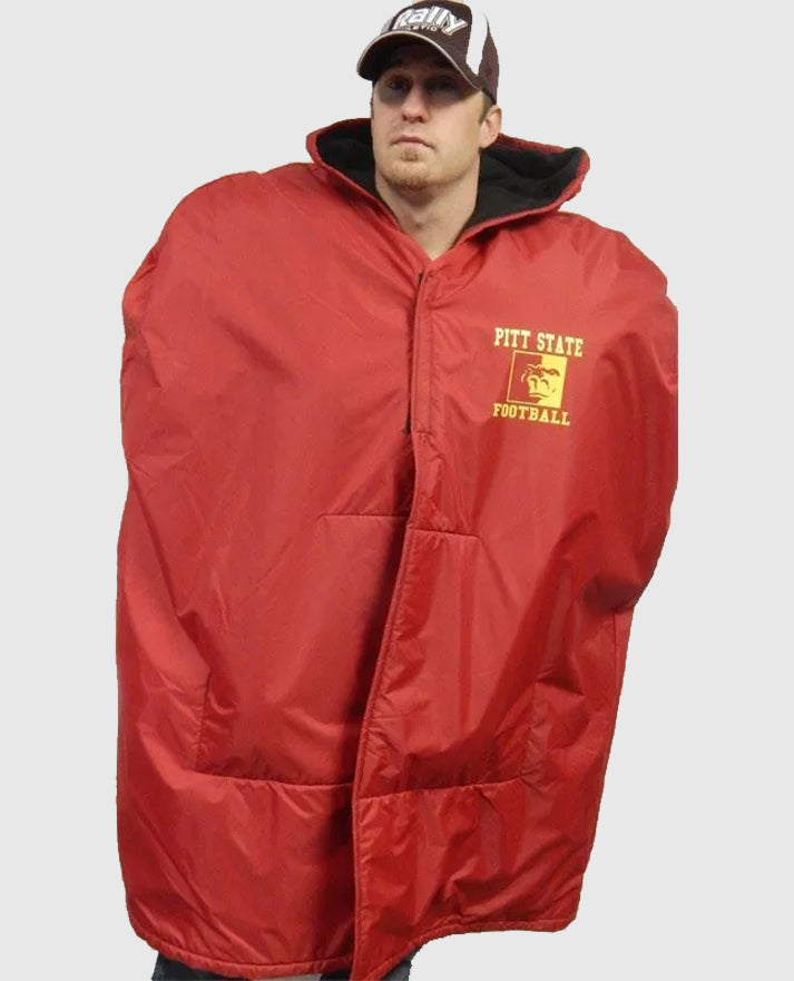 NFL sideline Cape Red Coat