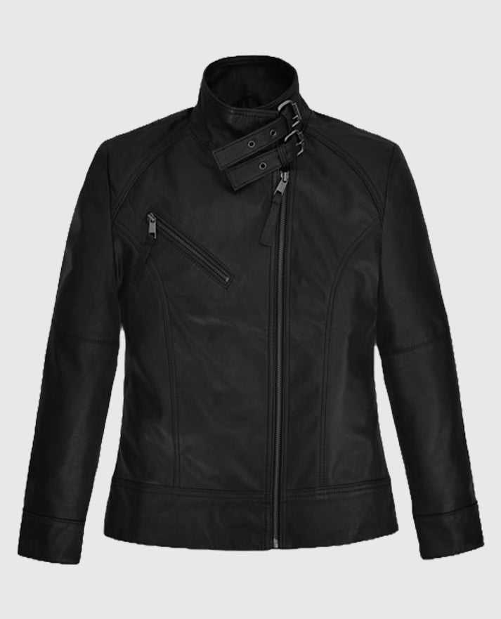 Natalie Portman Vox Lux Black Leather Jacket