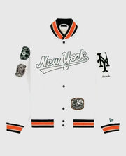 New York Mets Varsity White Jacket