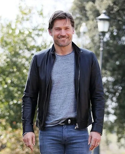 Nikolaj Coster Waldau leather jacket