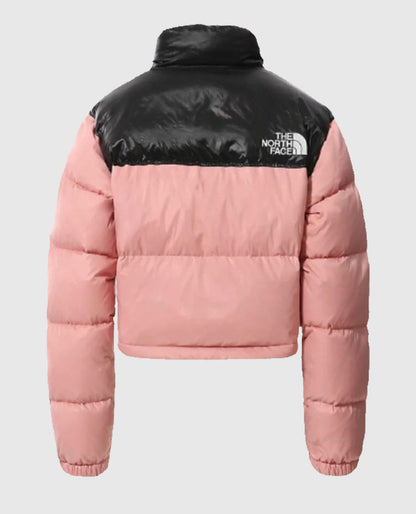North Face Pink n Black Puffer Jacket