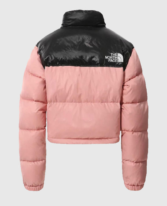 North Face Pink n Black Puffer Jacket