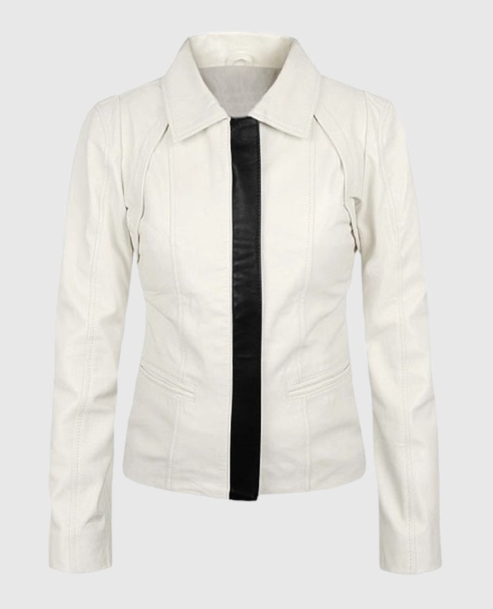 Off-White Shirt-Style Leather Jacket