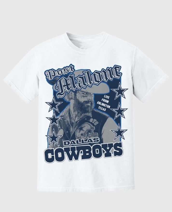 Post Malone Dallas Cowboys Arlington Concert T-Shirt
