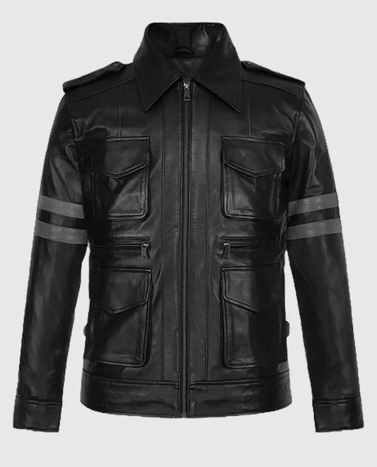 Resident Evil 6 Leon Kennedy Leather Jacket.