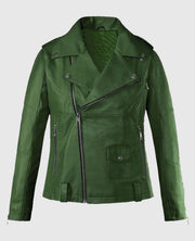 Rihanna Green Leather Jacket.