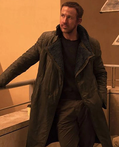 Ryan Gosling Blade Runner 2049 Brown Leather Brown Long Coat