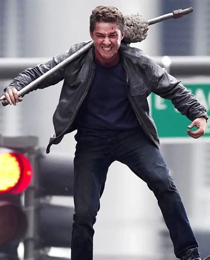 Shia LaBeouf Transformers 3 leather jacket