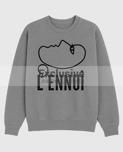 Shrinking S02 Christa Miller Gray Oversized Pullover Sweatshirt