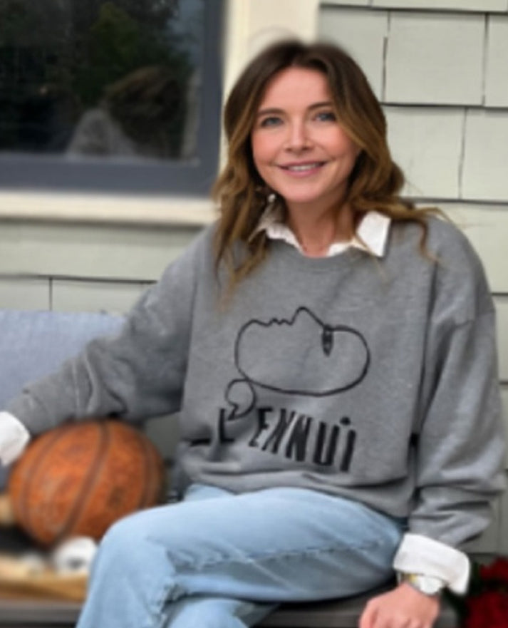 Shrinking S02 Christa Miller Gray Oversized Sweatshirt