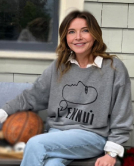Shrinking S02 Christa Miller Gray Oversized Sweatshirt