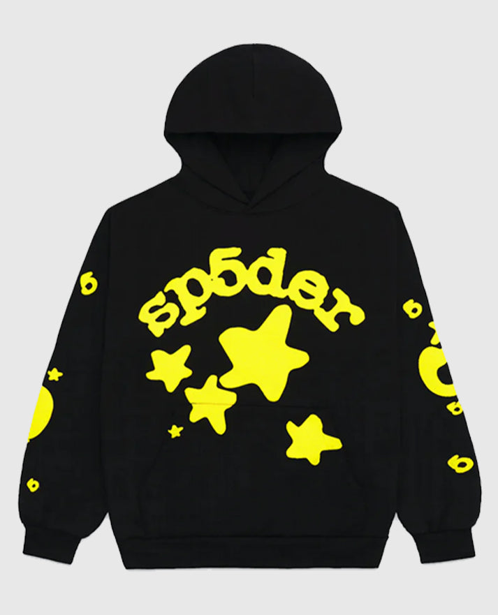 Sp5der Beluga Black  Hoodie