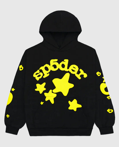 Sp5der Beluga Black  Hoodie