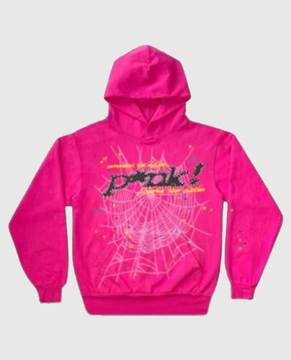 Sp5der Pink Hoodie