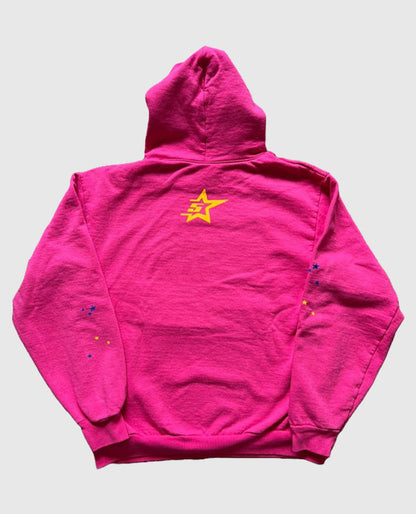 Sp5der Pink Pullover Hoodie
