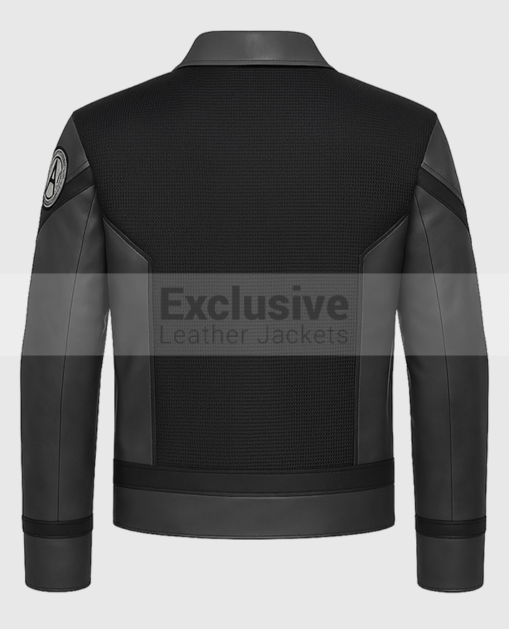 Star Trek Strange New Worlds Gray Leather Jacket